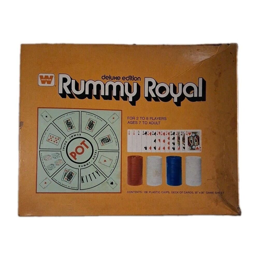 Vintage 1975 Deluxe Edition Rummy Royal by Whitman.
